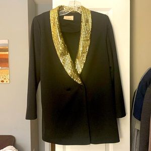 Vintage gold collar blazer